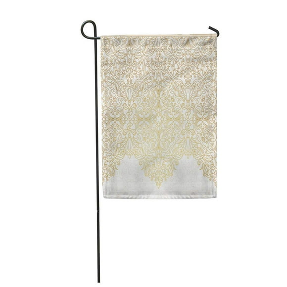 POGLIP Ornate Border in Victorian Gorgeous Ornamental Vintage for Birthday and Traditio Garden Flag Decorative Flag House Banner 28x40 inch