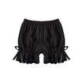 thumbnail image 6 of Miutii Kids Girls Bloomer Shorts Ruffle Lace Up Safety Short Under Party Dress Dance Short Boyshort Black 9-10, 6 of 7