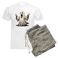 thumbnail image 6 of CafePress - Ghost With A Funny Face - Men's Light Loose Fit Cotton Pajama Set, 6 of 7