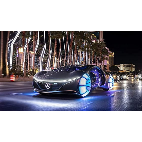Iconic Arts Laminated 42x24 Poster: Mercedes Benz Vision avtr 2020 4k 5k HD