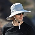 thumbnail image 3 of Dyfzdhu Bucket Hats Mens Outdoor Sun Protection Mesh Breathable Fisherman Cap Foldable Bucket Hat, 3 of 7