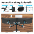 thumbnail image 4 of "Soporte De Monitor Mountup De Doble Brazo Para 13-32 Belug,  Negro ", 4 of 5