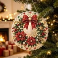 thumbnail image 5 of olkpmnmk DIY Pearl Painting Acrylic Christmas Tree Ornament Kit, Christmas Hanging Diamond Art Kits for Adults, Handmade Diamond Bead Painting Craft for Xmas Tree Wall Window Home Holiday Decor, 5 of 6