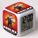 thumbnail image 3 of Roblox-reloj electrónico con luz nocturna para niños, juguetes de peluche con diseño creativo de Spiderman, Capitán América, regalo de cumpleaños, 3 of 4