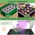 thumbnail image 3 of Bandeja Seed Starter YAUNGEL, paquete de 10 unidades, 120 celdas con tapa, color verde, 3 of 7