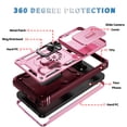 thumbnail image 6 of ELEHOLD Case for Samsung Galaxy S26 Ultra, Slide Camera Cover, Rugged Shockproof Case with 360° Ring Kickstand, Tempered Glass Screen Protector Included,B, 6 of 9