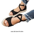 thumbnail image 3 of Guardurnaity Sandalias de plataforma elegantes para mujer Sandalias para mujer informales y cómodas Sandalias de cuña Sandalias tejidas Calzado, 3 of 5