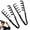 Black & Black, variant on Texture Comb, Volumizing Fluffy Texture Styling Comb for Men and Women, Wide Tooth Comb Root Lifter Hair Styling Tool for Volume, Fringe Parting & Curly Hair, ABS Plastic (Black)
