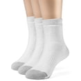 thumbnail image 1 of ChanPell Girls' Cotton Comfort Quarter Cushion Socks - 3 Pairs, 1 of 1