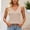 Beige, variant on Women's Summer Solid V-Neck Cami Top Sleeveless Chunky Knit Sweater Vest Casual Top Beige L