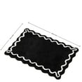 thumbnail image 4 of Scalloped Bath Mat Plush Microfiber Non Slip Washable Quick Dry Bathroom Rug 20x32 Inch 1 Count, 4 of 4