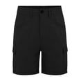 thumbnail image 4 of SAFUNY Women's Drawstring Wide Leg Shorts Elastic Waist Pocketed Casual Beach Bottoms Black M, 4 of 8