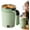 Green#003, variant on Magnetic Stirring Coffee Mug with Lid,Self Automatic Stirring Coffee Cup with Temperature Display,Electric Mixing Insulated Stainless Steel Novelty Coffee Mugs(Purple)