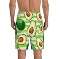thumbnail image 3 of Fotbe Avocado Green Striped Pajama Shorts for Men, Men's Pajama Bottoms, Sleepwear,Short Pajama Pants-Large, 3 of 9