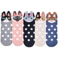 thumbnail image 3 of Under $5 Stockings Gray Women Cotton Socks In Tube Socks Animal Cartoon Socks Female Socks, 3 of 4