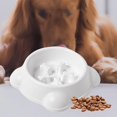 thumbnail image 4 of Comedero para perros y mascotas, cuenco para rompecabezas, alimentación para gatos, antiasfixia, antideslizante, parada de hinchazón blanco Gloria Comedero lento para perros, 4 of 7