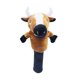 thumbnail image 1 of Funda de cabeza de golf con forma de animal, regalo, divertidos accesorios de dibujos animados para madera de calle, peluche de golf vaca, 1 of 9