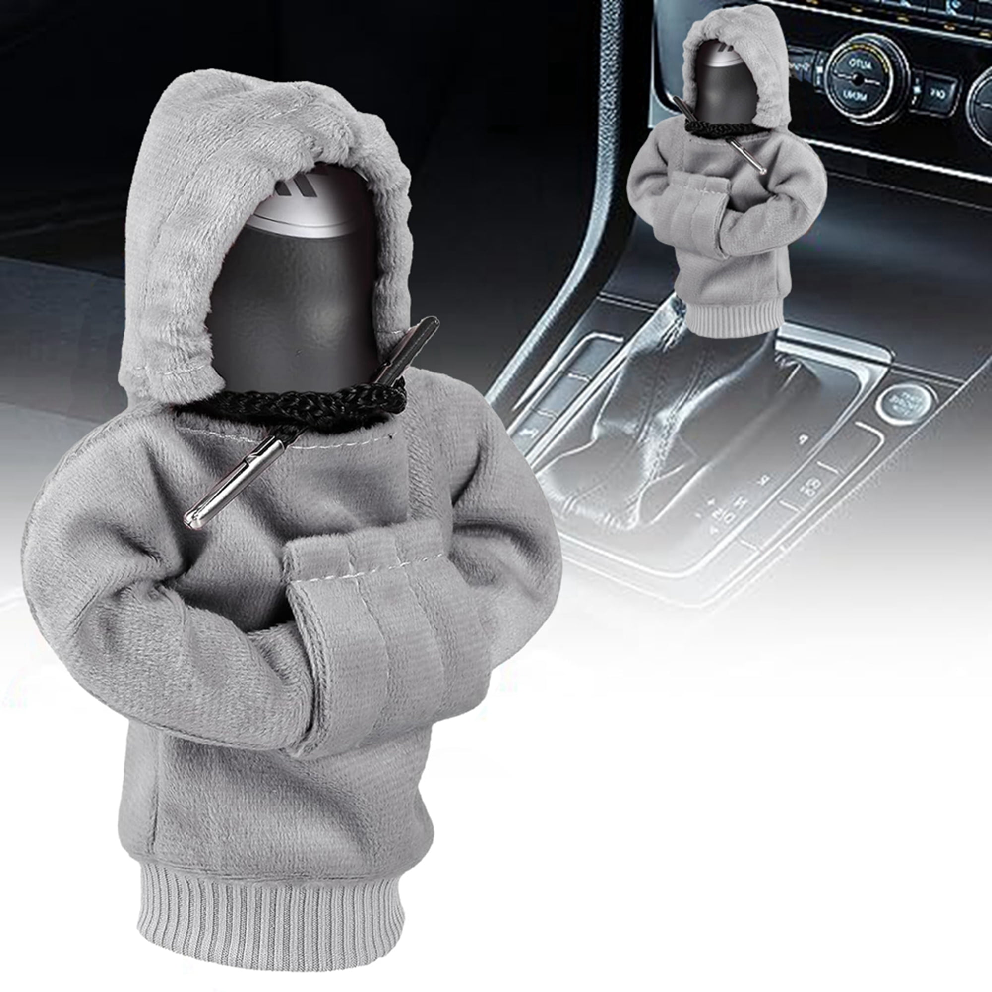 wybzd Car Shift Knob Hoodie, Cute Gear Shift Knob Cover Universal