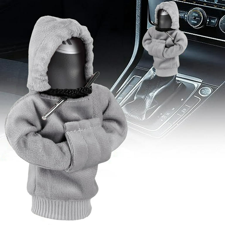 wybzd Car Shift Knob Hoodie, Cute Gear Shift Knob Cover Universal Fit Interior  Car Accessories 