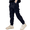 Navy, variant on GiLiling Boy’s Cargo Trackpants Trendy Elastic Waist Cinch Bottom Jogger Pants with Pockets Lightweight Sports Running Pants (Coffee, 4-5 Years)