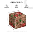 thumbnail image 4 of Fotbe Rose Mix Leopard 1 Porta Pañuelos Decorativo de Cuero, Caja Cuadrada Moderna para Pañuelos Faciales, Organizador y Dispensador 5x5x5'', 4 of 7