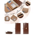 thumbnail image 2 of Punplita Women Wallet Leopard Snap Button Wallets for Women Multi-Card & Zipper, 2 of 6