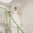 thumbnail image 6 of Fake Vines for Room Decoration, Ivy Leaf Wreath for Green Bedroom Decoration, Aesthetic Hanging Vines for Wall Decoration, 6 of 6