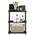 thumbnail image 2 of Furinno Turn-S-Tube 3-Tier Square Tube Display Shelf, Dark Cherry and Black, 2 of 5