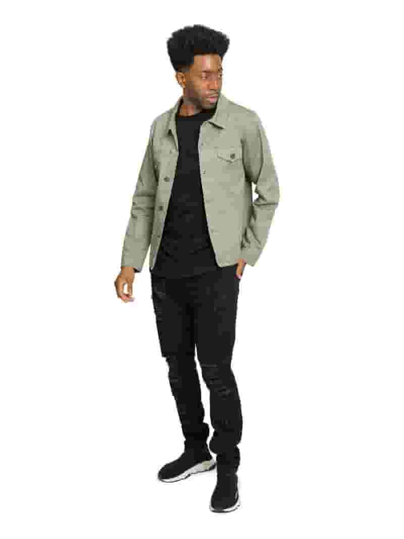 Victorious Men's Classic Colored Denim Jean Jacket DK190 Victorious Men's Classic Colored Denim Jean Jacket DK190