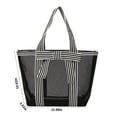 thumbnail image 4 of Ladies Transparent Hollow Handbag Transparent Mesh Tote Bag Fashion Shoulder Messenger Bag Travel Tote, 4 of 8