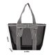 thumbnail image 3 of Bolso de Mano de Malla Transparente para Mujer, de Nailon Hueco con Correa de Hombro Ajustable, Gran Capacidad, para Viajes, Compras y Playa, Negro, Tallas S/M/L, 3 of 7