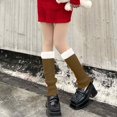 thumbnail image 4 of Women's Solid Rib Knit Leg Warmers Socks, 4 of 5