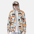 thumbnail image 4 of Daiia Industrial Transportations UPF 50+ Sun Protection Hoodie Jacket Lightweight Long Sleeve Sun Shirt for Women Men with Pocket Hiking Outdoor-3X-Large, 4 of 9