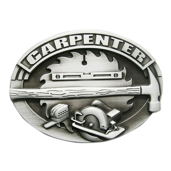 Jean's Friend Vintage Style Tradesman Carpenter Western Belt Buckle