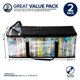 thumbnail image 3 of Set de 4 organizadores Stock Your Home con bolsas de almacenamiento para DVD, 3 of 7