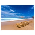 thumbnail image 2 of Grande Toile Marron Rocher au Bord de Mer Atlantique - Impression sur Toile, 2 of 3