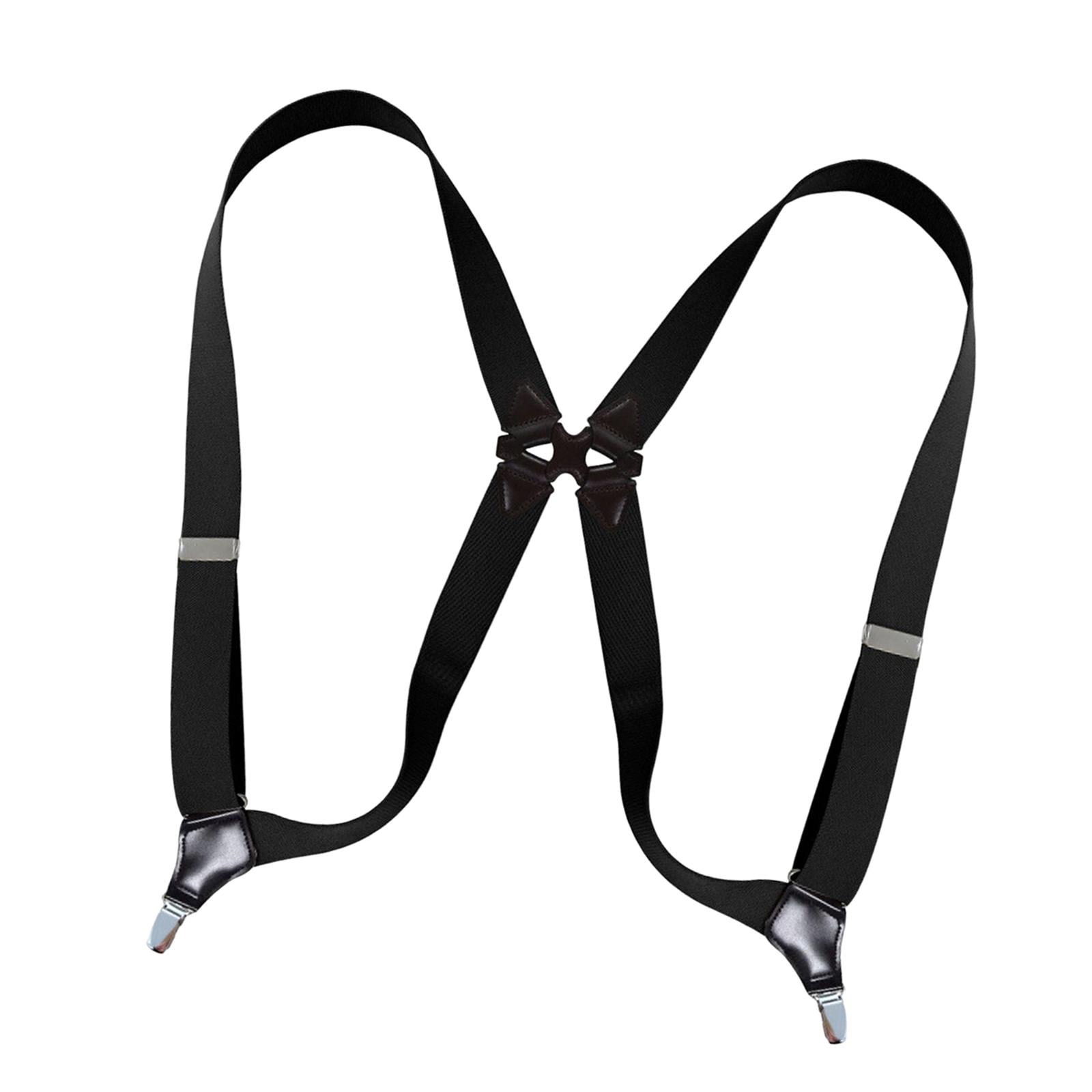 Casual Men Suspenders Elastic Hooks Button Y Shaped Adults Back Belt