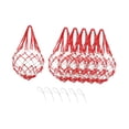 thumbnail image 4 of 6 Piezas De Red Para Sandía, Soporte Para Calabaza, Melón, Verduras, Bolsas De Malla Para Jardín, Color Rojo Y Blanco, 4 of 8