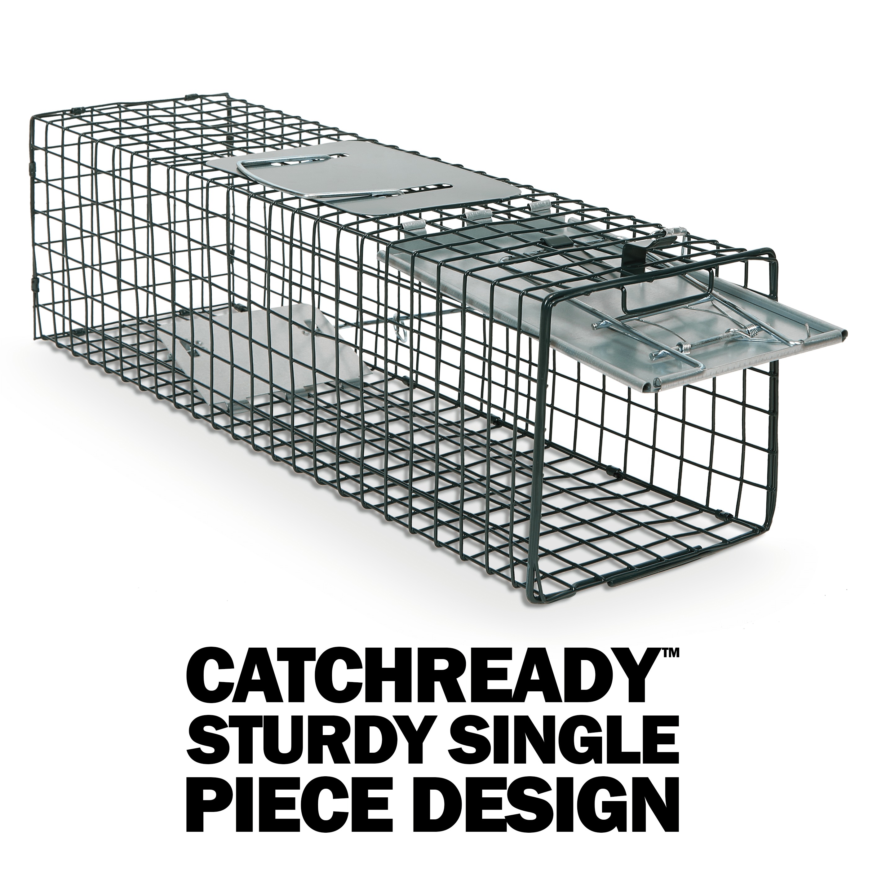Humane Way SENTINEL 24 Inch Live Animal Trap - No Assembly Required - Safe Small Traps for All Animals - Cat, Squirrel, Rabbit, Rodent - 24"L x 7.5"W x 7.5"H