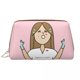 thumbnail image 3 of Bolsa de cosméticos de gran capacidad para enfermeras, bolsa de maquillaje de cuero resistente al agua, neceser para mujer, regalo de enfermera, kit de artículos de tocador, 3 of 5