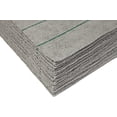 thumbnail image 2 of CleanAide Silver-Embedded Microfiber Towels, Edgeless, Lint-Free, Odor-Resistant, Ultra Absorbent, Streak-Free Cleaning for Auto, Home, Kitchen, Glass & Electronics, 16x16 in, 12-Pack, Green Stripes, 2 of 6
