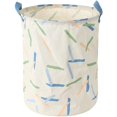 thumbnail image 3 of Striped Pattern Foldable Basket Organizer, Medium, White, 3 of 7