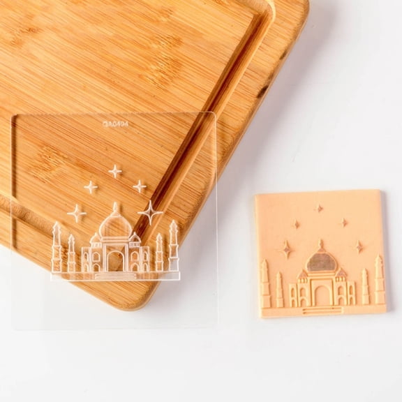 Eid Mubarak Biscuit Mold Cookie Cutter for Festival Baking Fun and Celebration Food Grade Plastic Dessert Making Mould