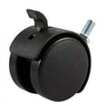 thumbnail image 2 of 6X Furniture Swivel Locking Caster 8mm Screw Stem 2-Inch Dia Wheel Black, 2 of 8