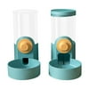 Hanging Pet Feeder and Waterer, Self Dispensing Gravity Automatic Feeder, Food Green