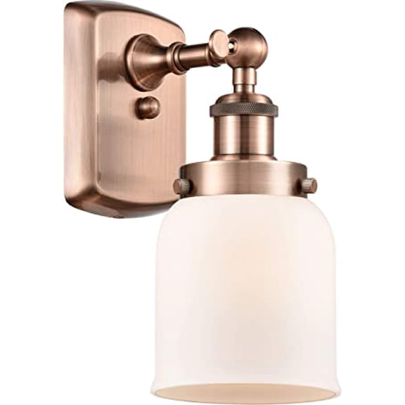 Innovations 916-1W-AC-G51-LED Small Bell 1 Light Sconce part of the Ballston Collection, Antique Copper