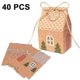 thumbnail image 1 of 40 paquetes de bolsas de regalo navideñas de alta calidad, caja de papel reutilizable (hy), 1 of 4