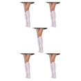 thumbnail image 1 of Sonducket Calcetines a rayas hasta el muslo por encima de la rodilla, calcetería cálida, juegos deportivos, calentadores de piernas, Día de San Type2 Sonducket CBP379968, 1 of 4