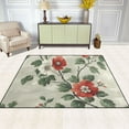 thumbnail image 2 of Yayeee Area Rugs for Living Room 5.2'x4' Indoor Non Slip Washable Bedroom Carpet, Red Floral Pattern, 2 of 6