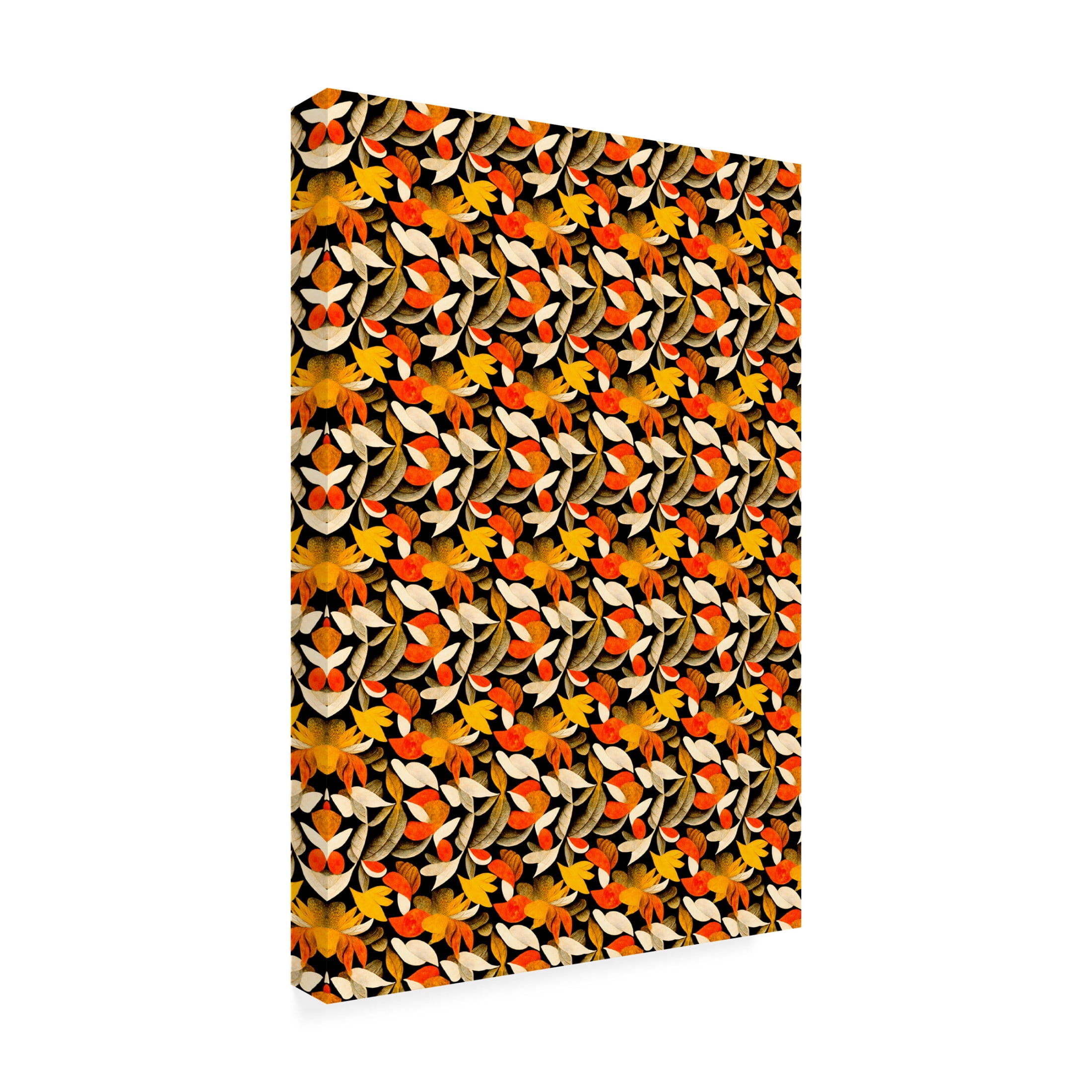 Canvas Wall Art - Treechild 'Autumn Pattern' Wall Art for Living Room, Bedroom, or Office D?cor by Trademark Fine Art - 12 x 19 Inches